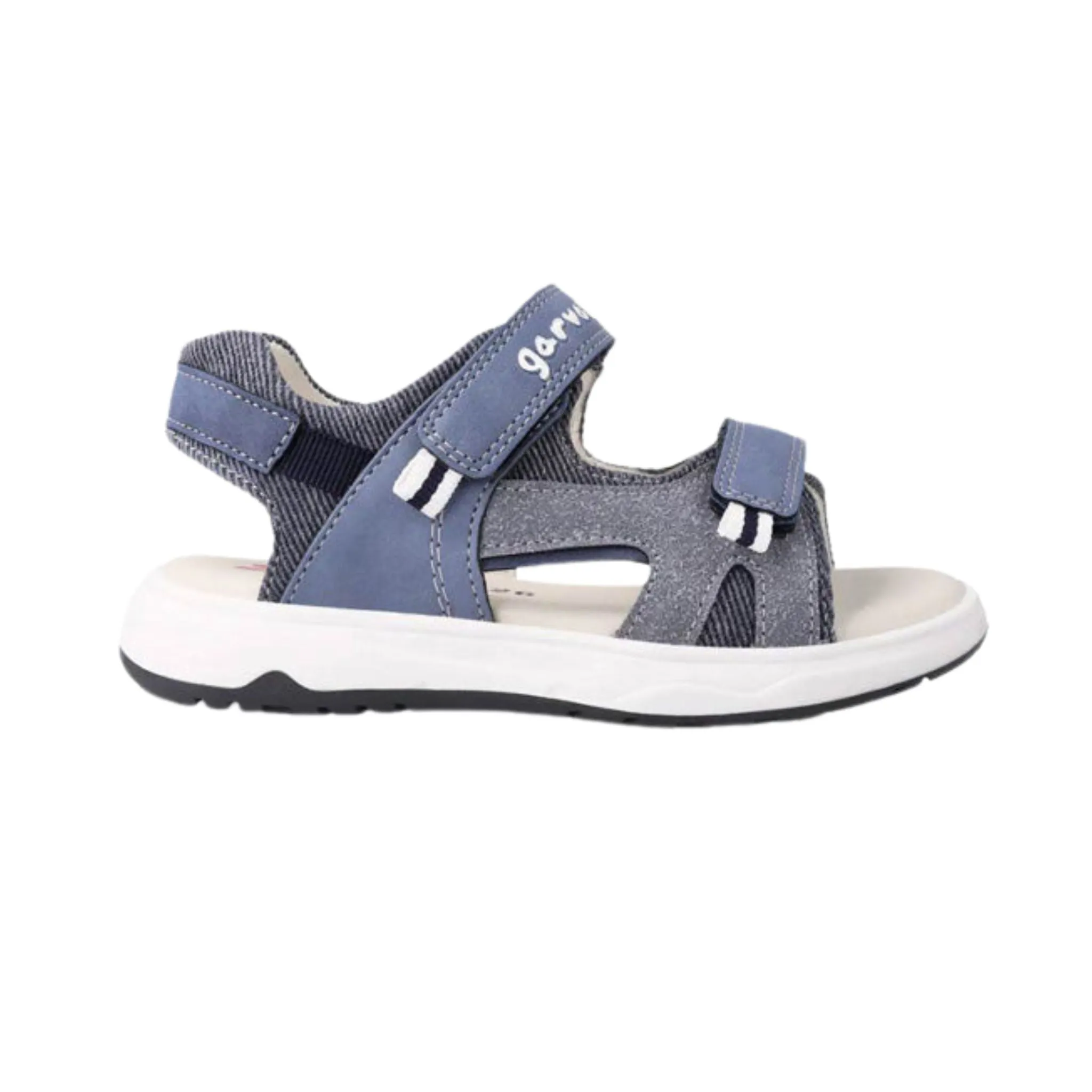 Abierta Pique Sandals - Jeans