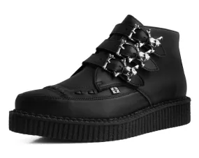 Black TUKskin™ 3-Buckle Skull Boot