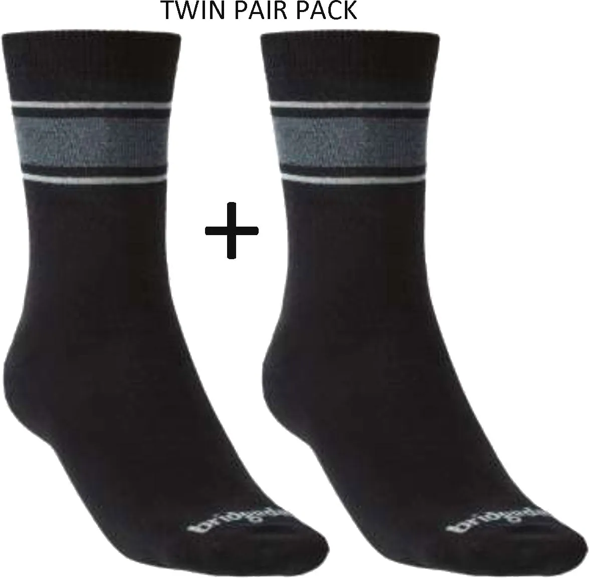 Bridgedale Men's Ultra-Lightweight Merino Performance Liner Socks TWIN PACK {BR-710028}