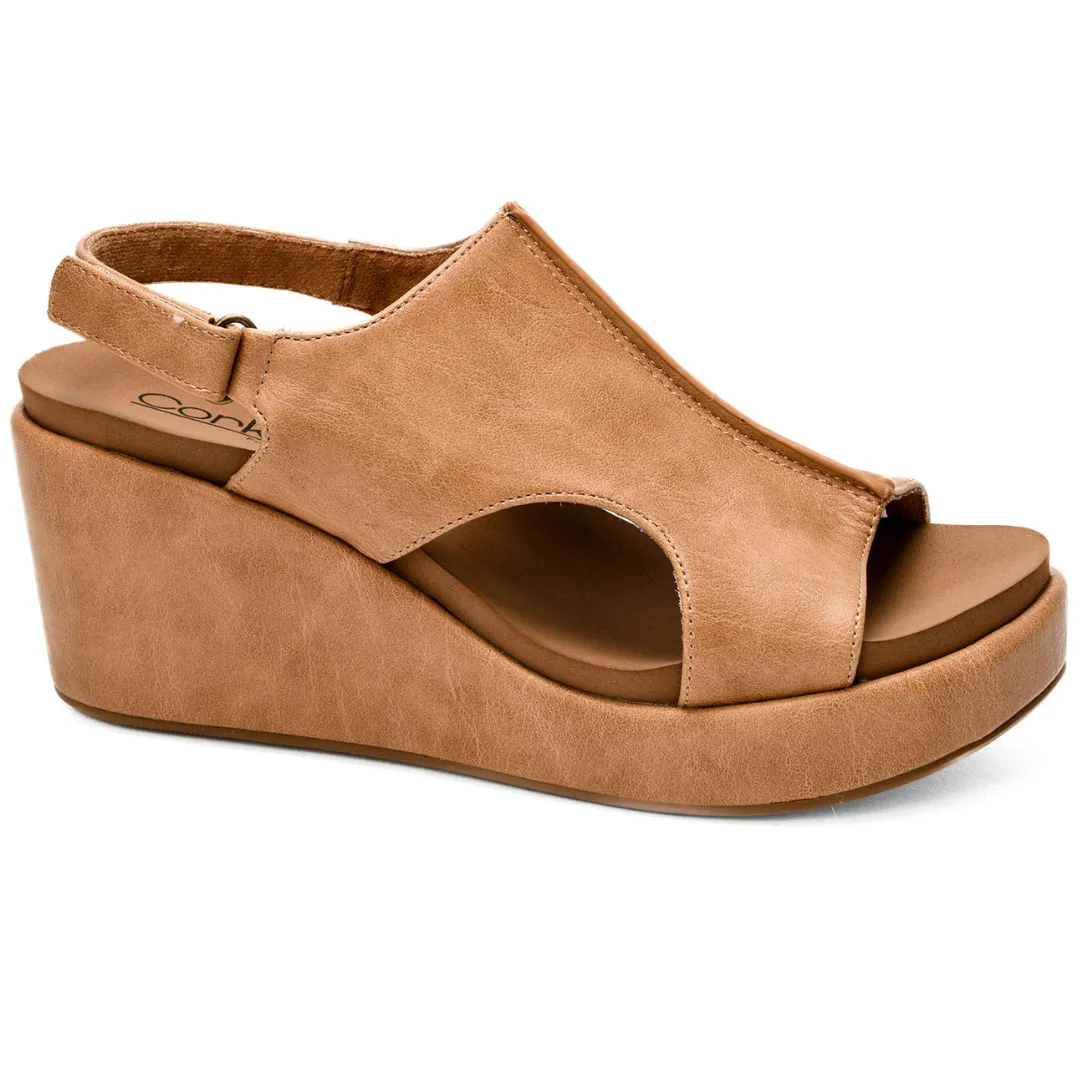 Corkys "Carley" Wedge Sandal (Caramel All)