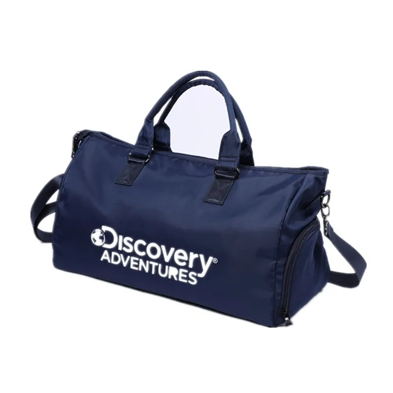 DISCOVERY ADVENTURES LARGE TRAVEL LUGGAGE DUFFEL BAG, BLACK