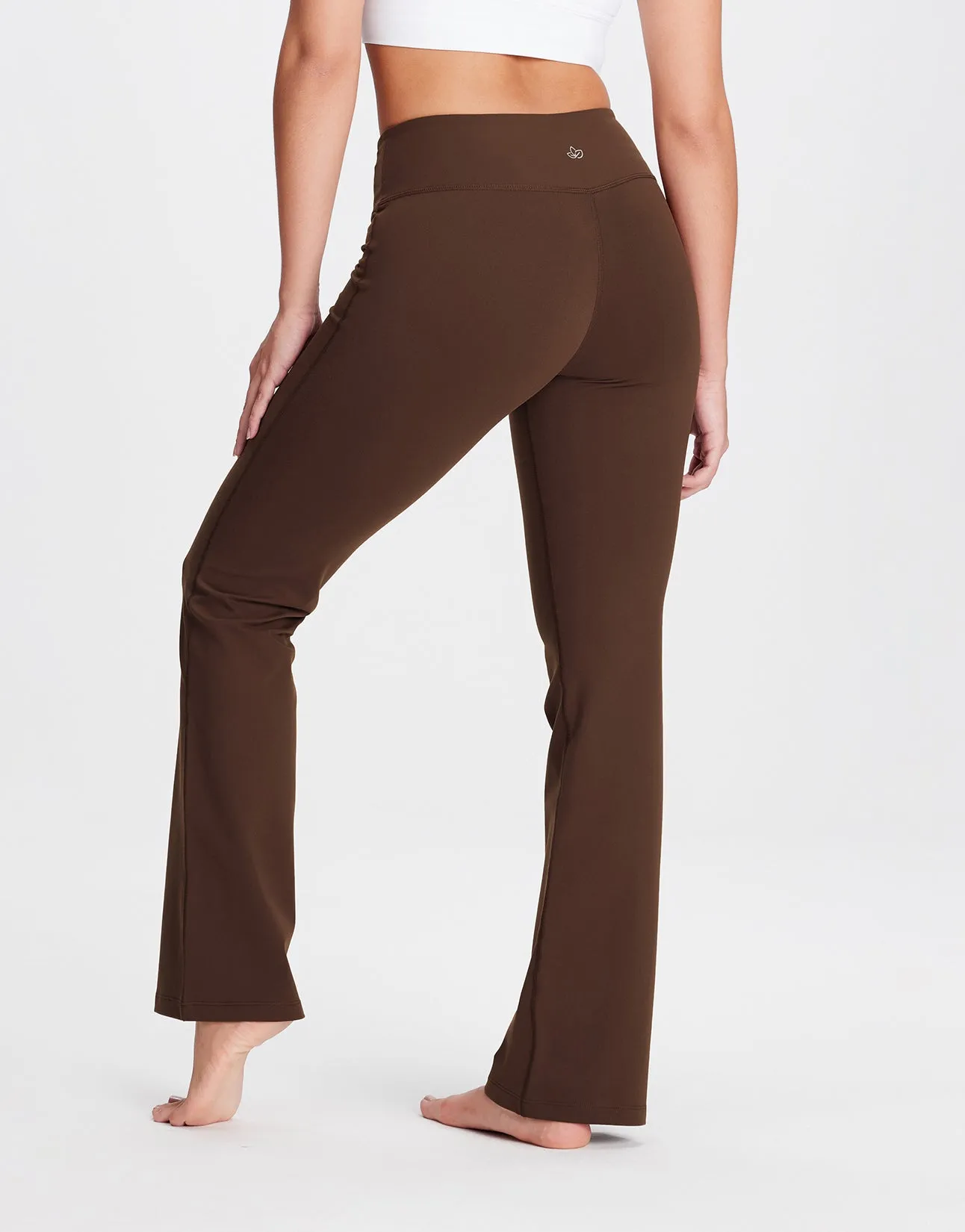 Essential Bootcut Yoga Pants (Brown)