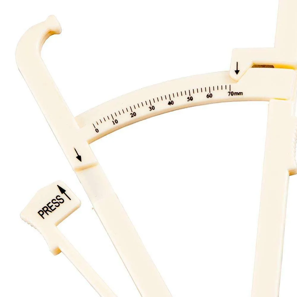 FH Body Fat Tester Skin Fold Caliper with body fat chart