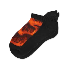 Floor Is Lava Ankle Diabetic Socks