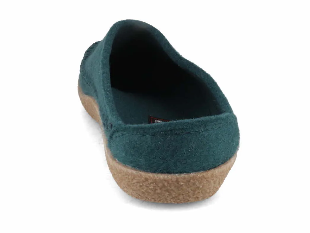 HAFLINGER Men Women Clogs Blizzard Credo, pine green