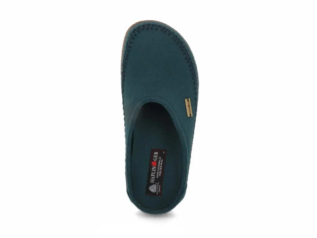 HAFLINGER Men Women Clogs Blizzard Credo, pine green