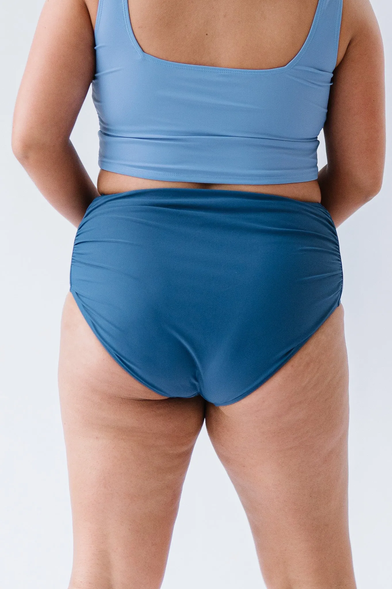 High Rise Barefoot Bottom | Deep Blue