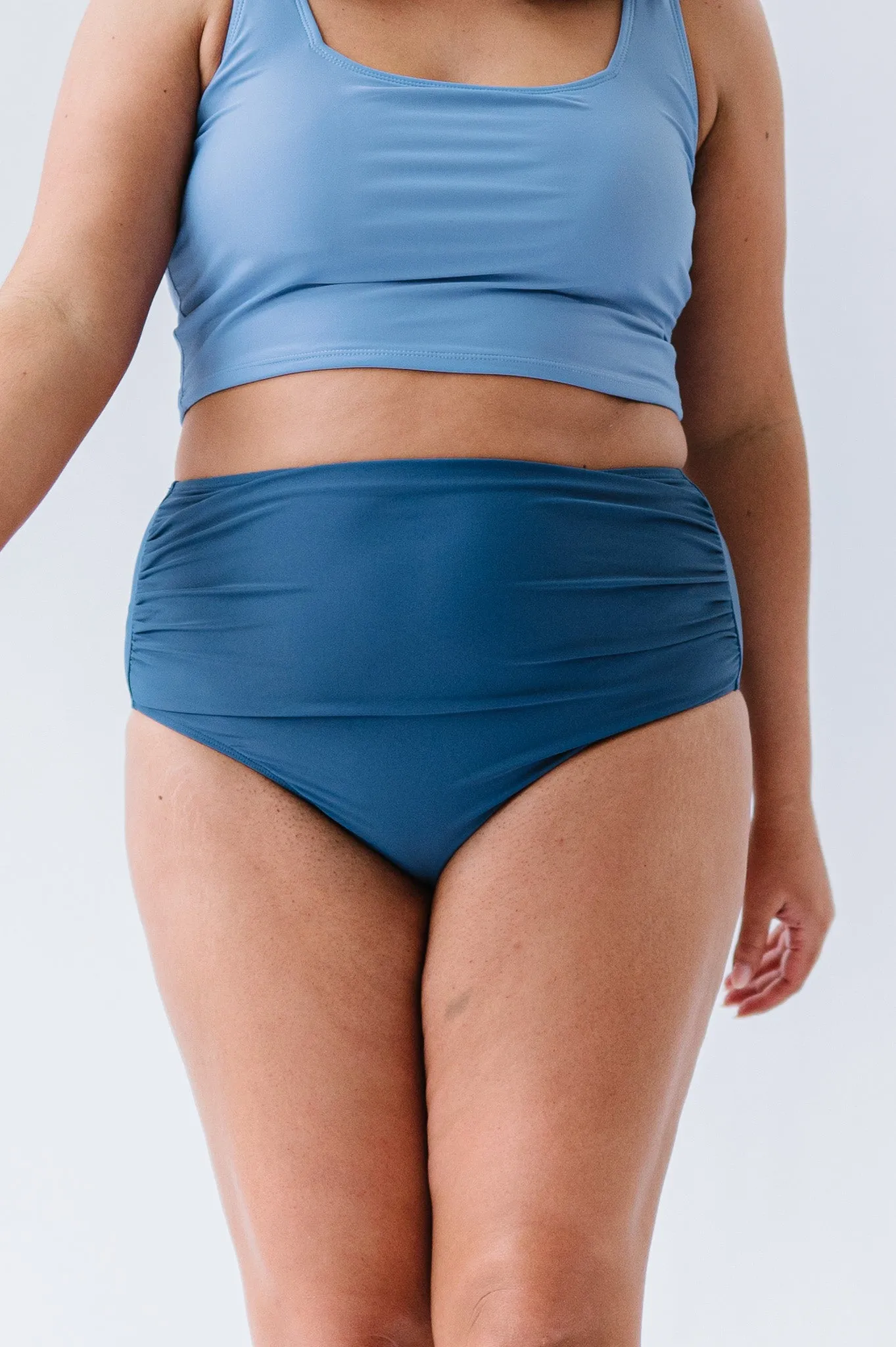 High Rise Barefoot Bottom | Deep Blue