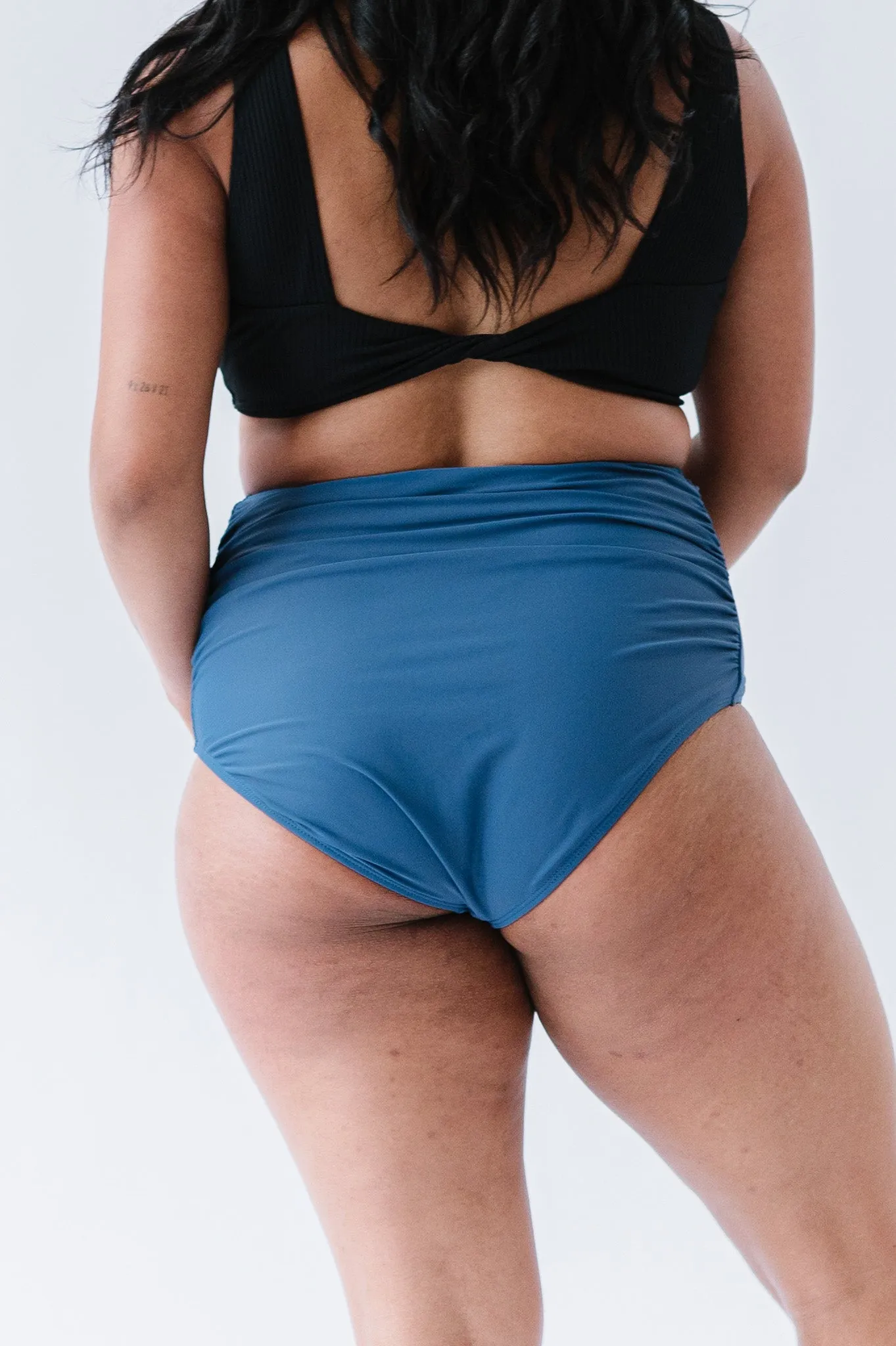 High Rise Barefoot Bottom | Deep Blue