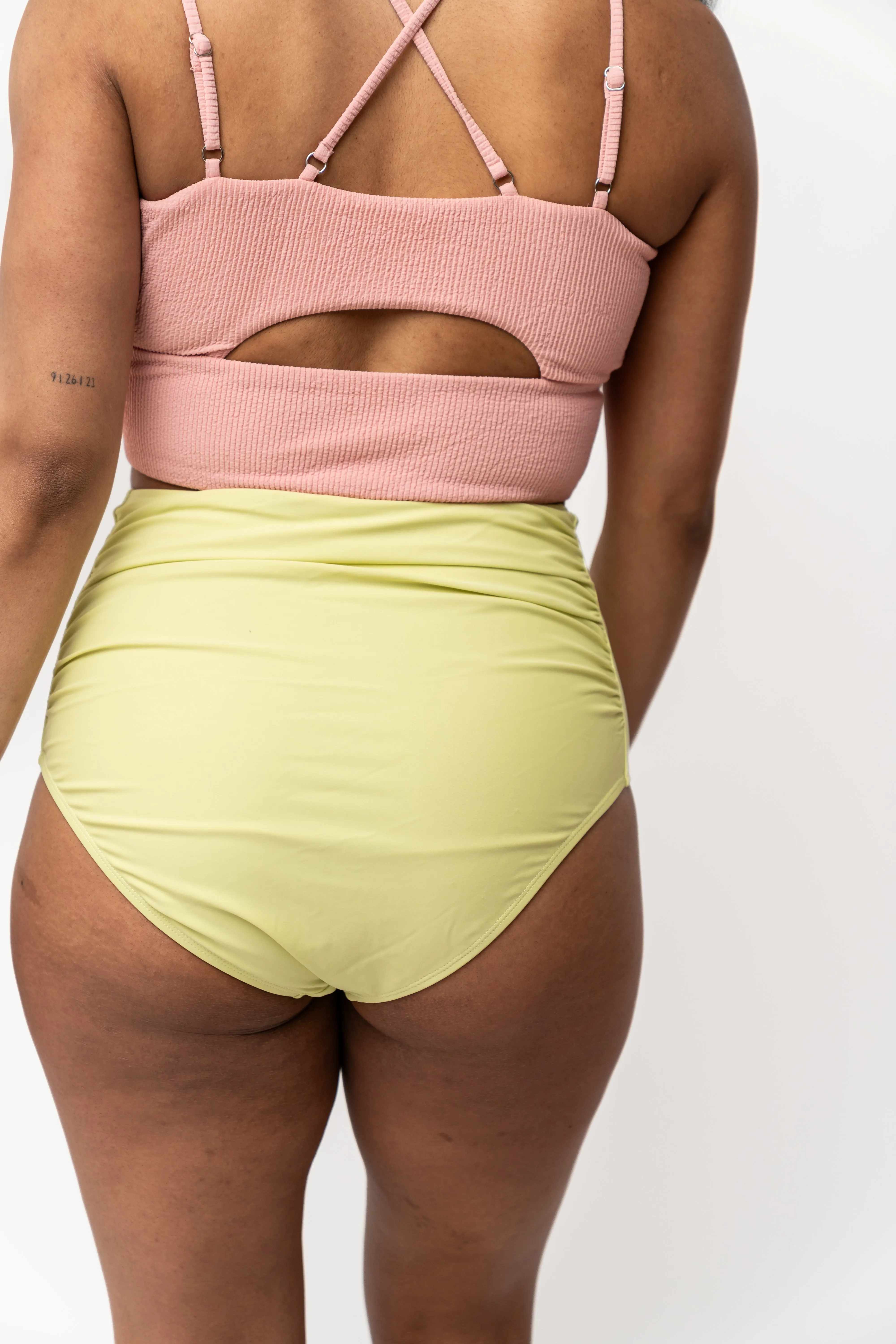 High Rise Barefoot Bottom | Lime