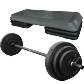 Hit Fitness Aerobic Step & Vinyl Studio Pump Set | 20kg