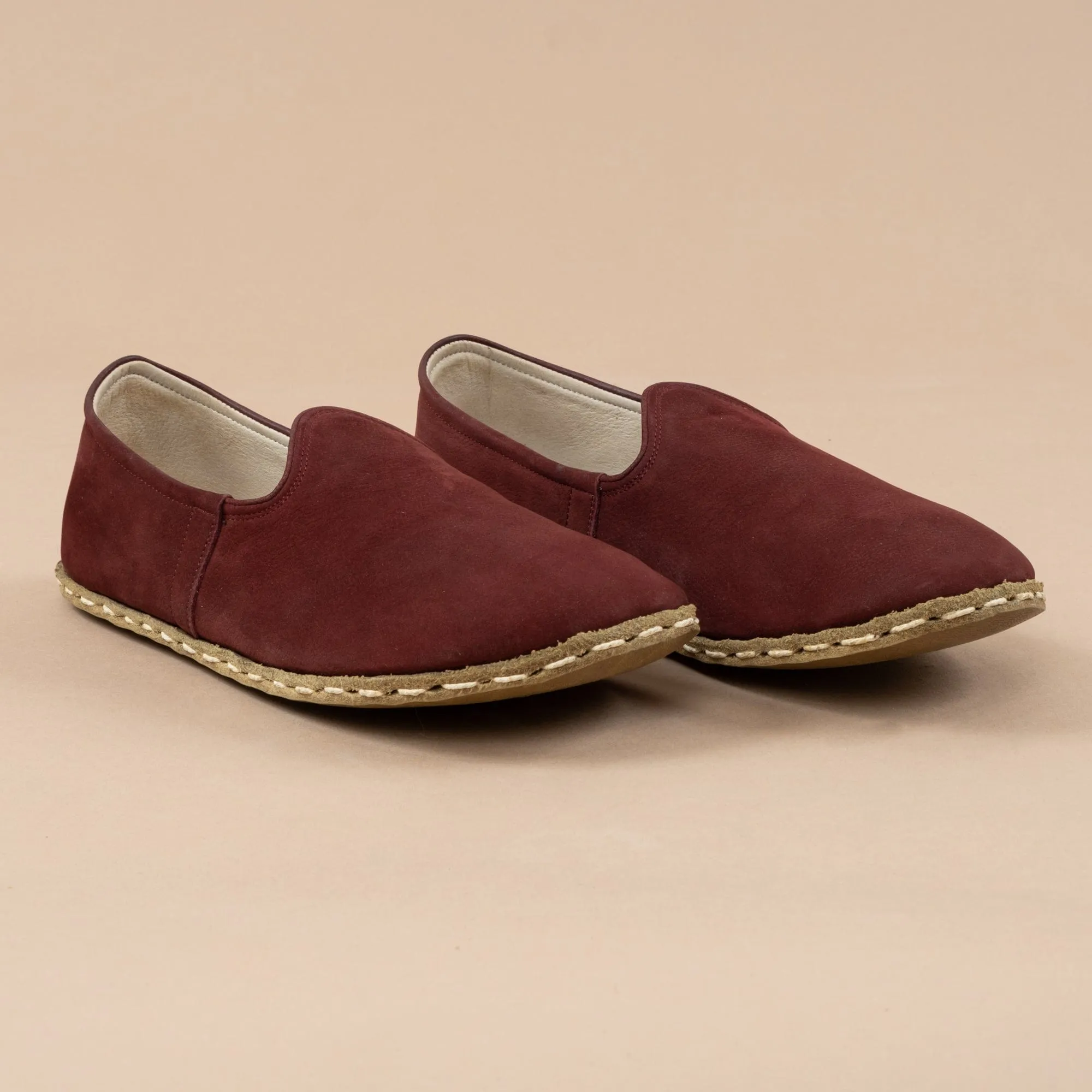 Men's Burgundy Barefoots