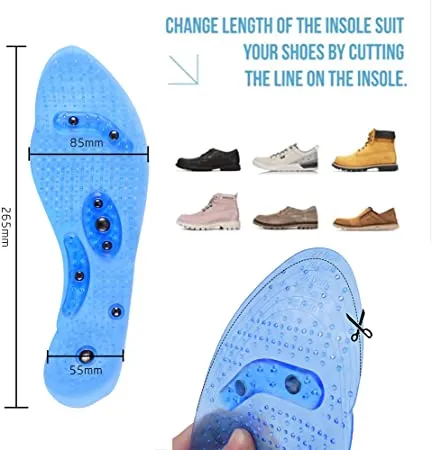 Mindinsoles for Men and Women | Acupressure Magnetic Insoles for Feet | Massage Foot