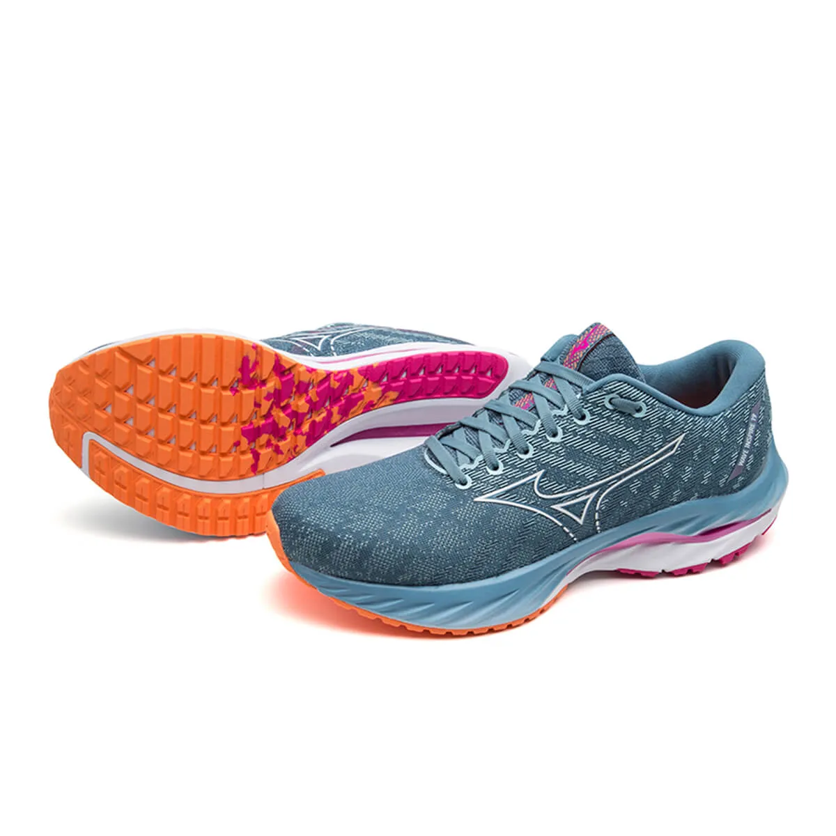 Mizuno Wave Inspire 19 Womens | Provincial Blue/white/87 C