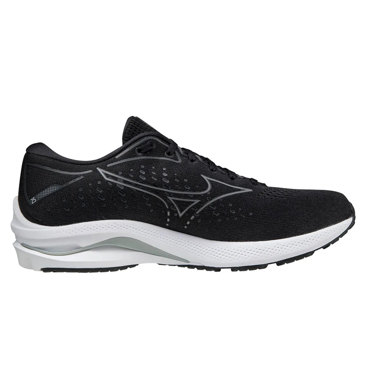 Mizuno Wave Rider 25 Wide Mens | Darkshadow/qshade/blk