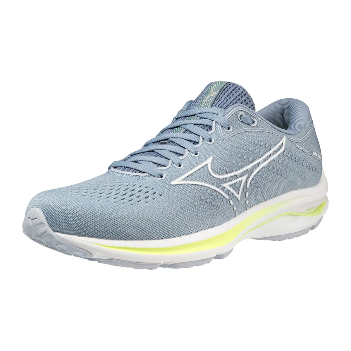 Mizuno Wave Rider 25 Womens | Heather/white/neolime