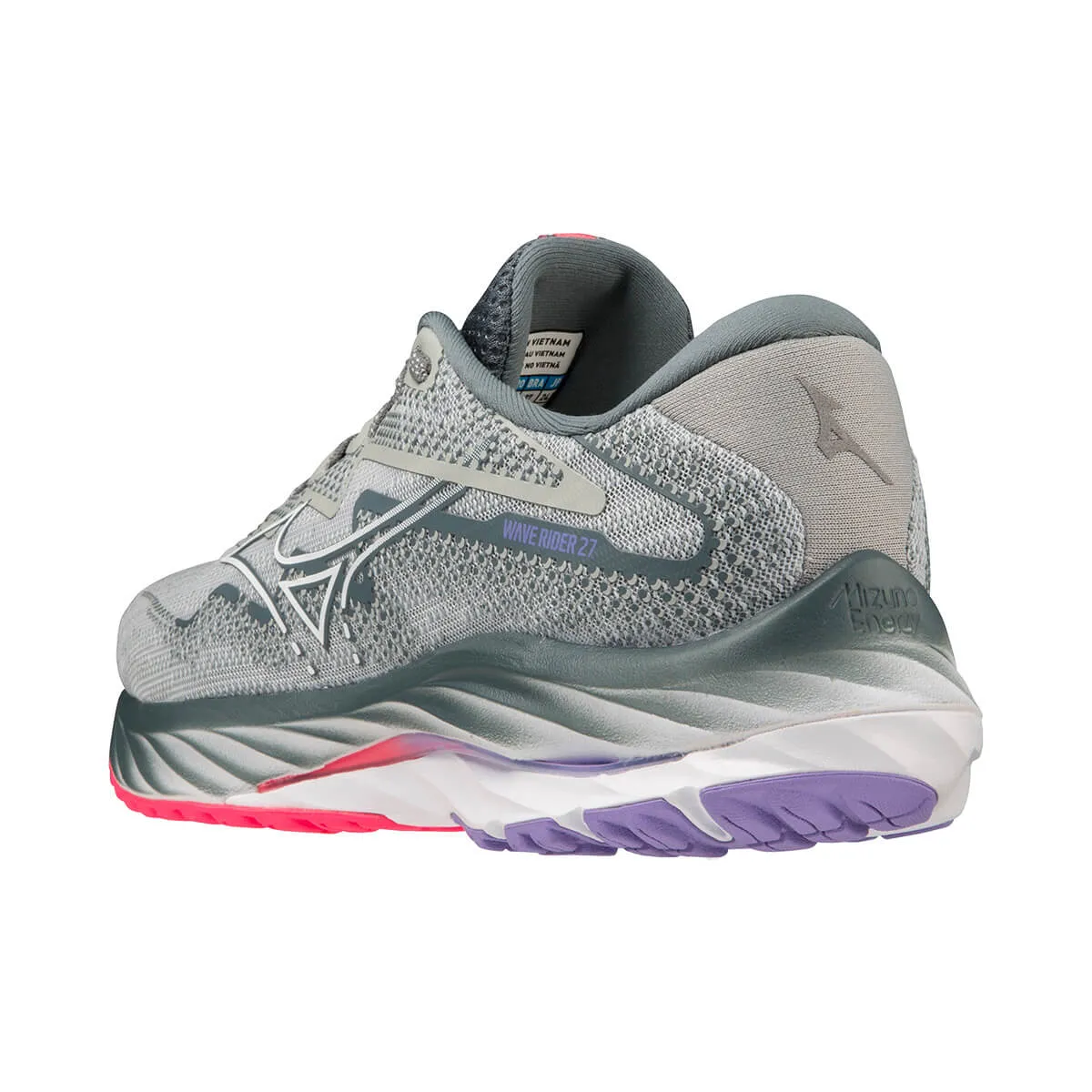 Mizuno Wave Rider 27 Womens | Pblue/white/h-Vpink