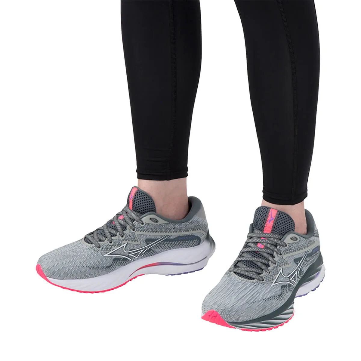 Mizuno Wave Rider 27 Womens | Pblue/white/h-Vpink