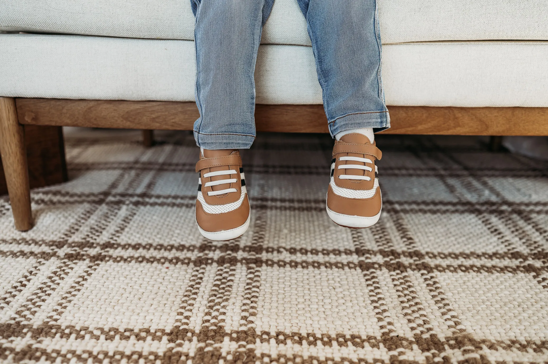 Pre-Order Brown and Navy Henry Low Top