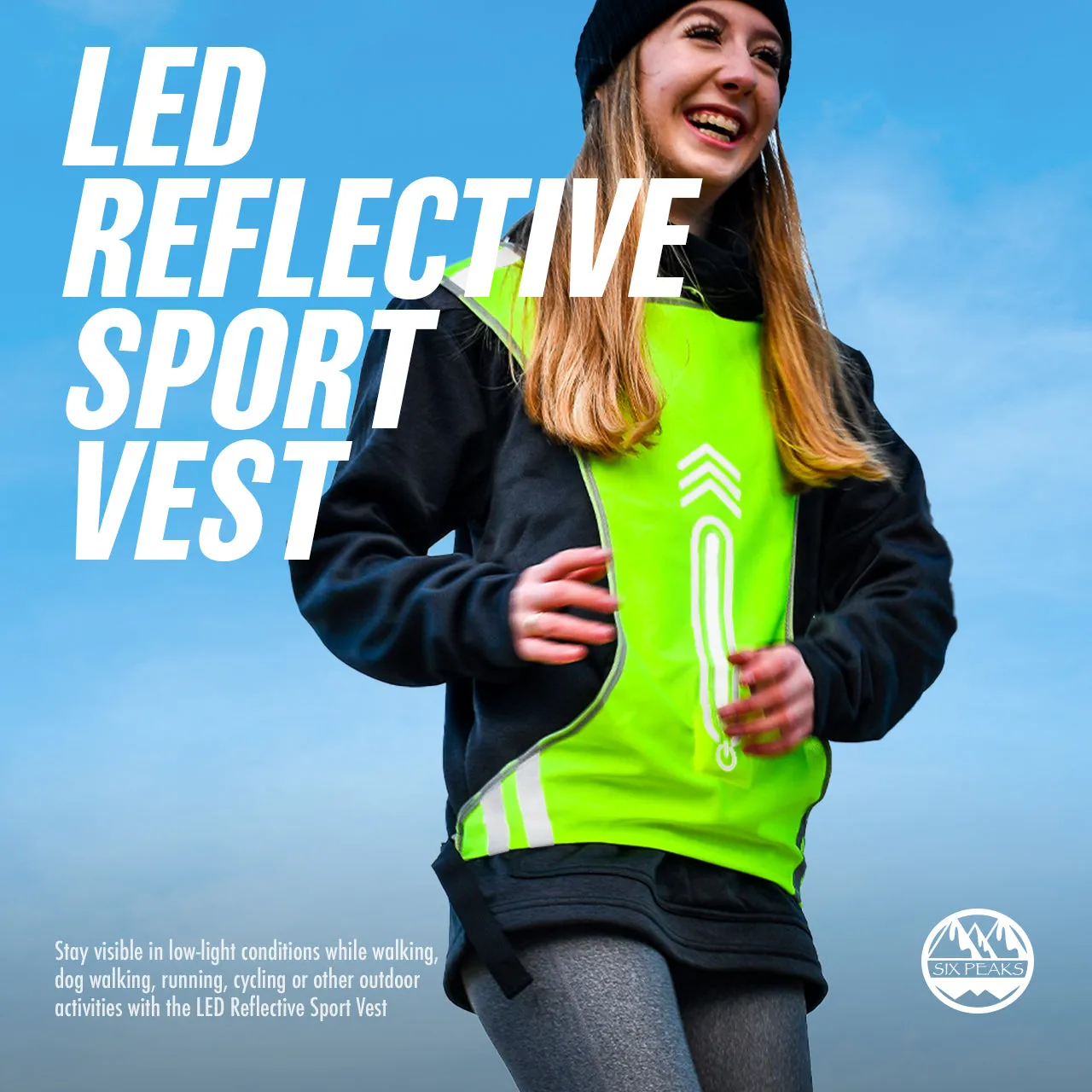 Six Peaks LED Reflective Sport Vest