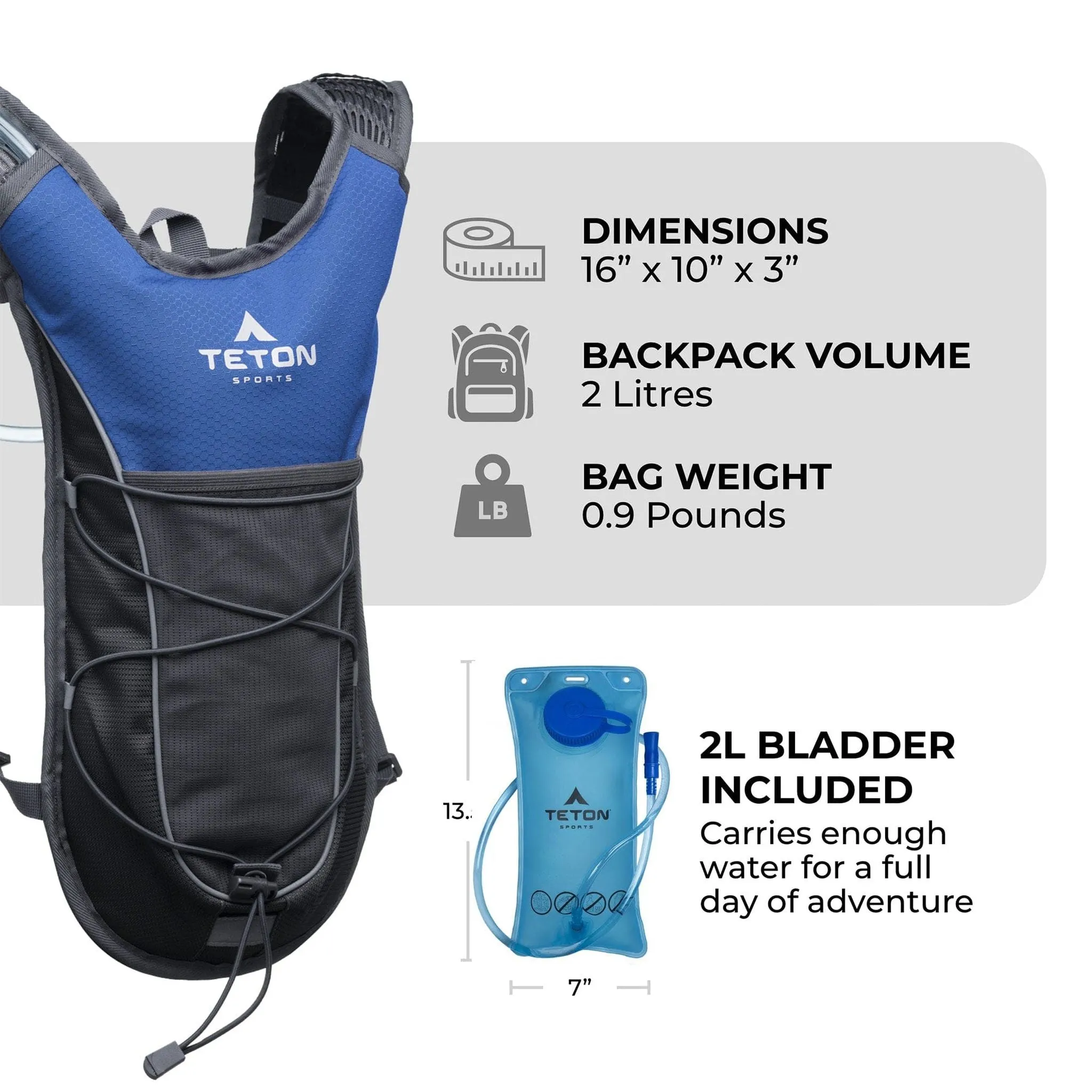 Teton Sports TrailRunner 2l Hydration Pack in Stark Red