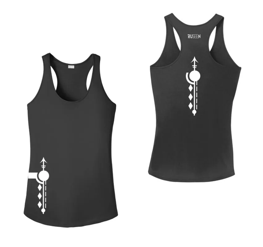 Women's Reflective Tank Top - Paths