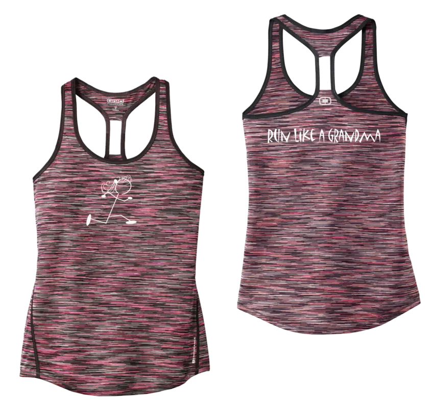 Women's Reflective Tank Top - Run Like a Grandma