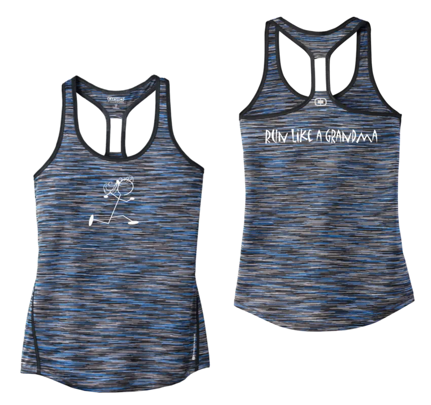 Women's Reflective Tank Top - Run Like a Grandma