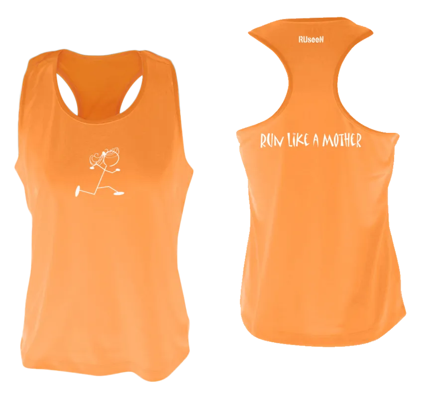 Women's Reflective Tank Top - Run Like a Mother