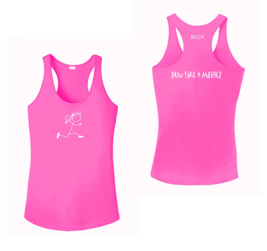 Women's Reflective Tank Top - Run Like a Mother