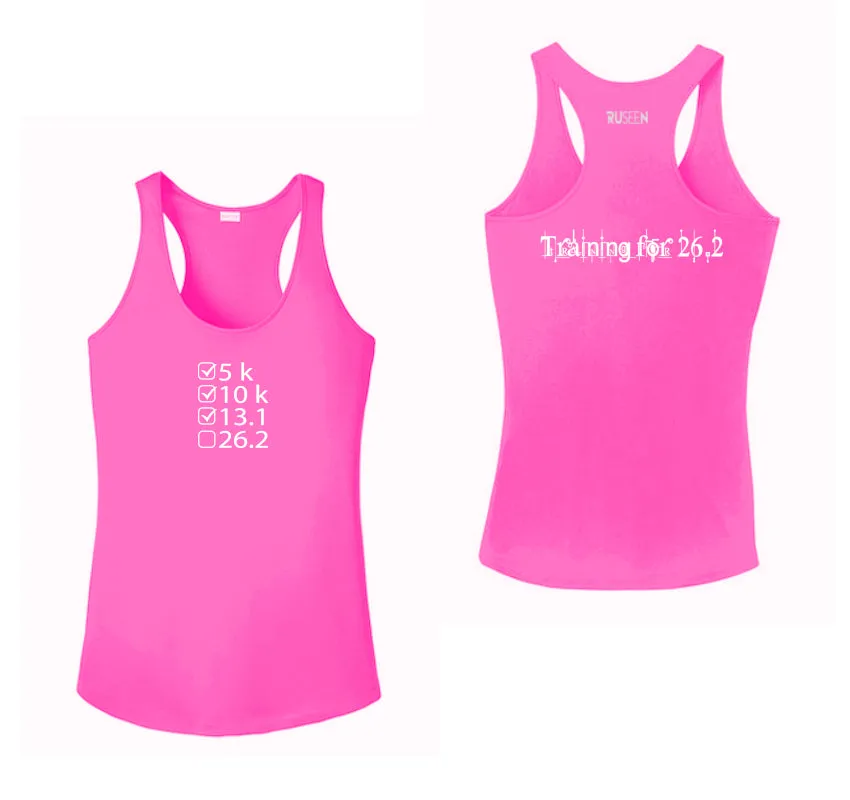 Women's Reflective Tank Top - Training for 26.2