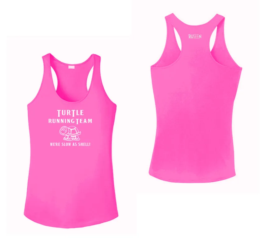 Women's Reflective Tank Top - Turtle Running Team