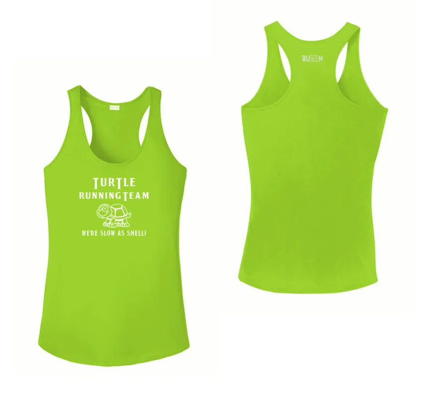 Women's Reflective Tank Top - Turtle Running Team