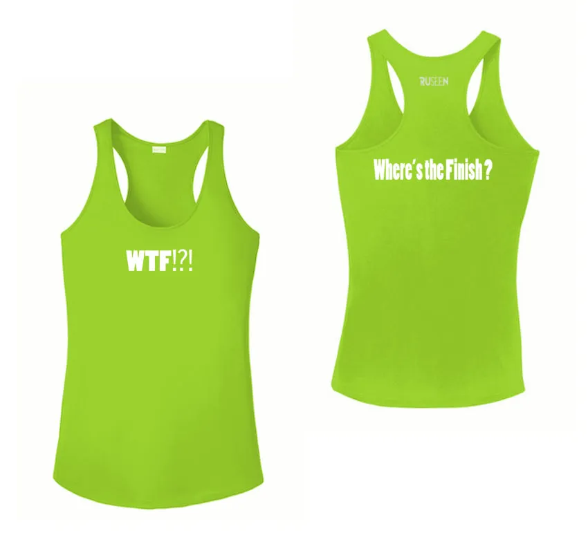 Women's Reflective Tank Top - Where's the Finish?