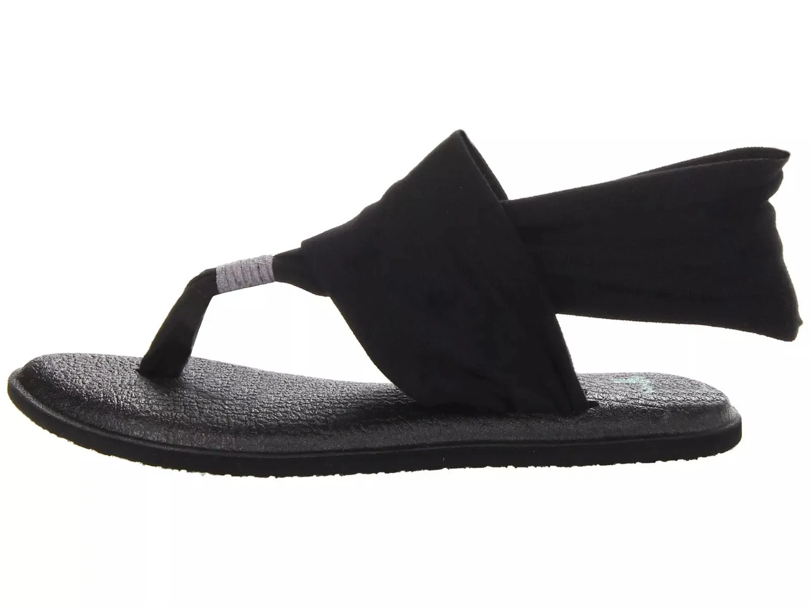 Women's Shoes Sanuk YOGA SLING 2 Knit Fabric Sandals SWS10001 BLACK