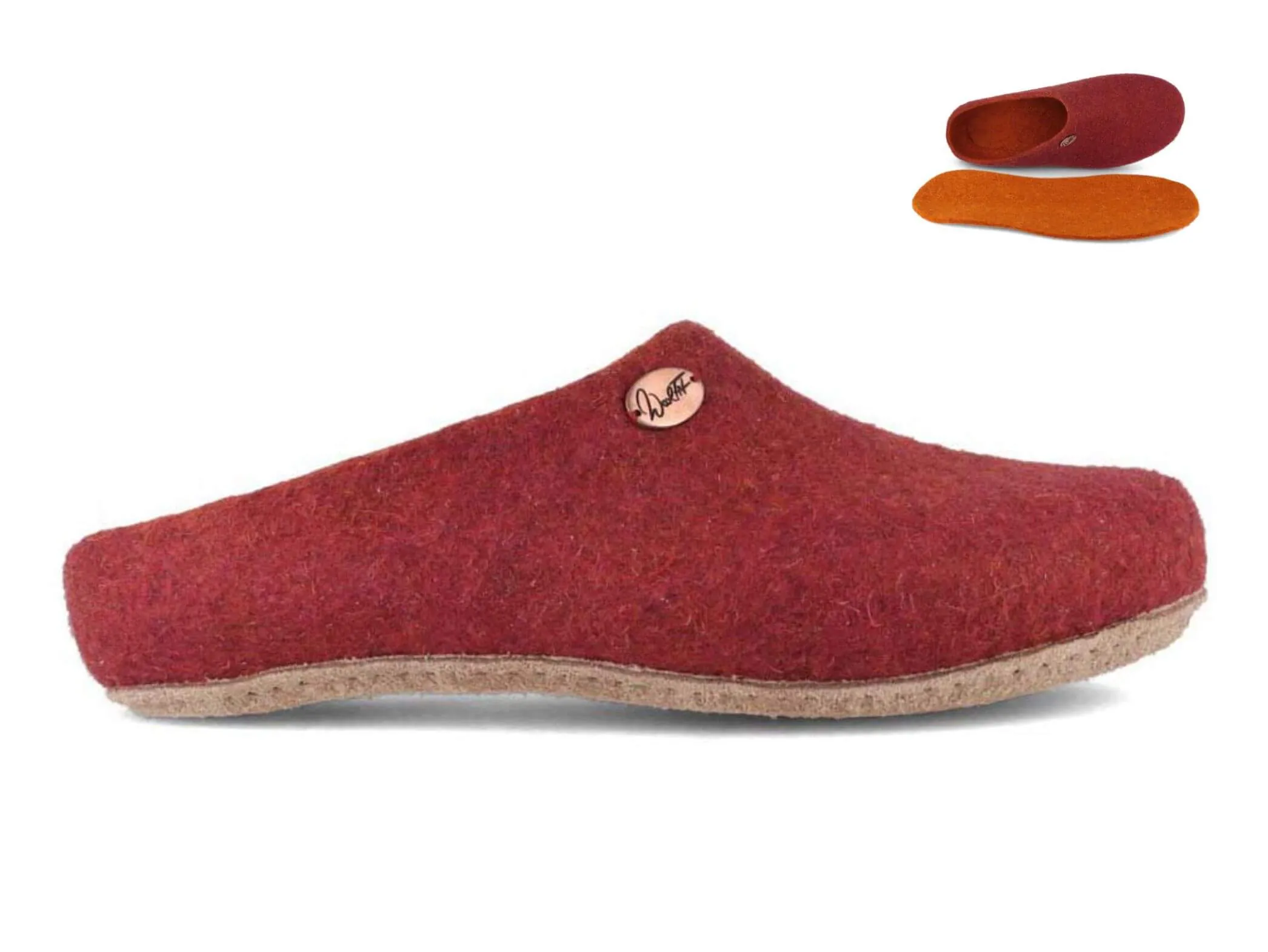 WoolFit Step | Summer Slippers with Insoles & Leather Sole